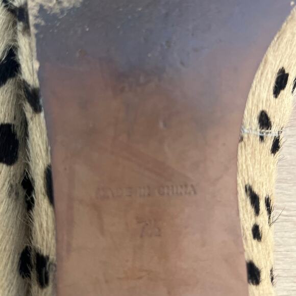 Madewell Teddy Calf Hair Leopard Animal Print Loafer Size 7.5 Brown Black Prep - Picture 7 of 7